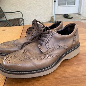 Hogan leather dress shoe brogue size 7
